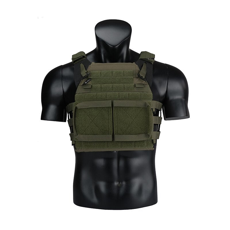 TW-VT16 Delustering TwinFalcons Plate Carrier 2.0 Chaleco táctico con corte de nadador Militar Airsoft Milsim Police CQB