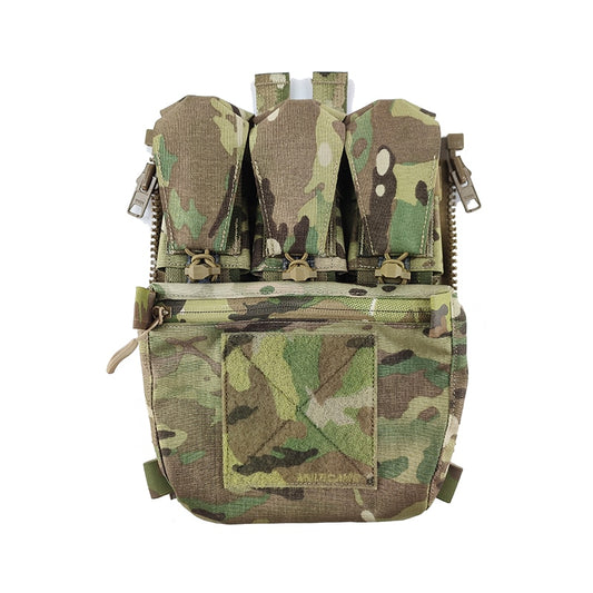 TW-P115 deslustrado TwinFalcons táctico Panel trasero Banger para chaleco táctico militar Molle cremallera paquete bolsa 500D Cordura 