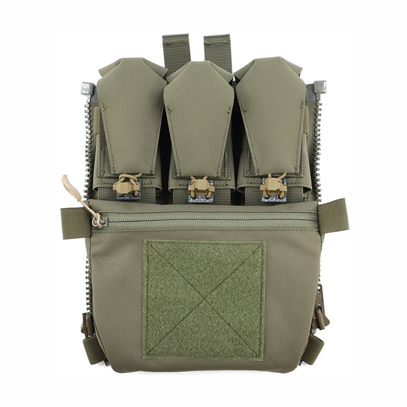 TW-P115 deslustrado TwinFalcons táctico Panel trasero Banger para chaleco táctico militar Molle cremallera paquete bolsa 500D Cordura 