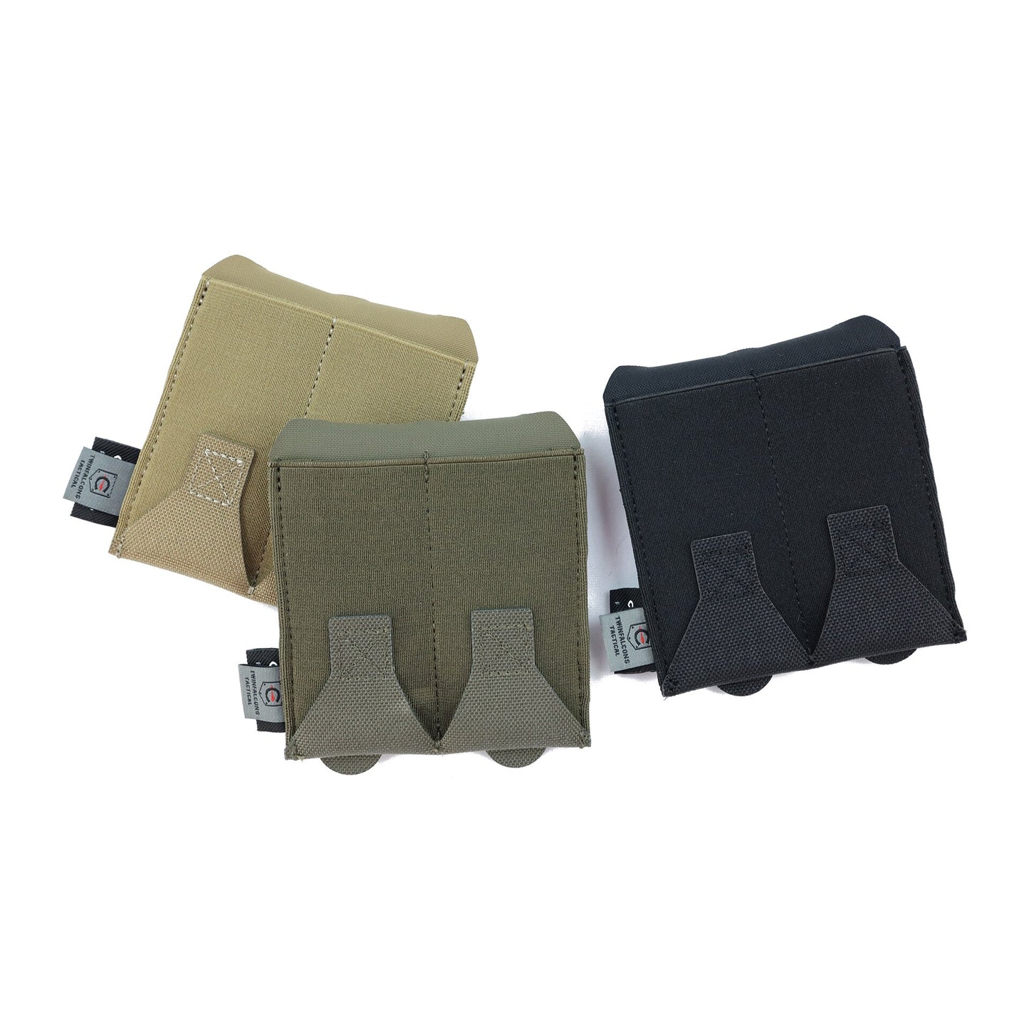 TW-M064 TwinFalcons Bolsa táctica elástica doble para cargador de 9 mm 